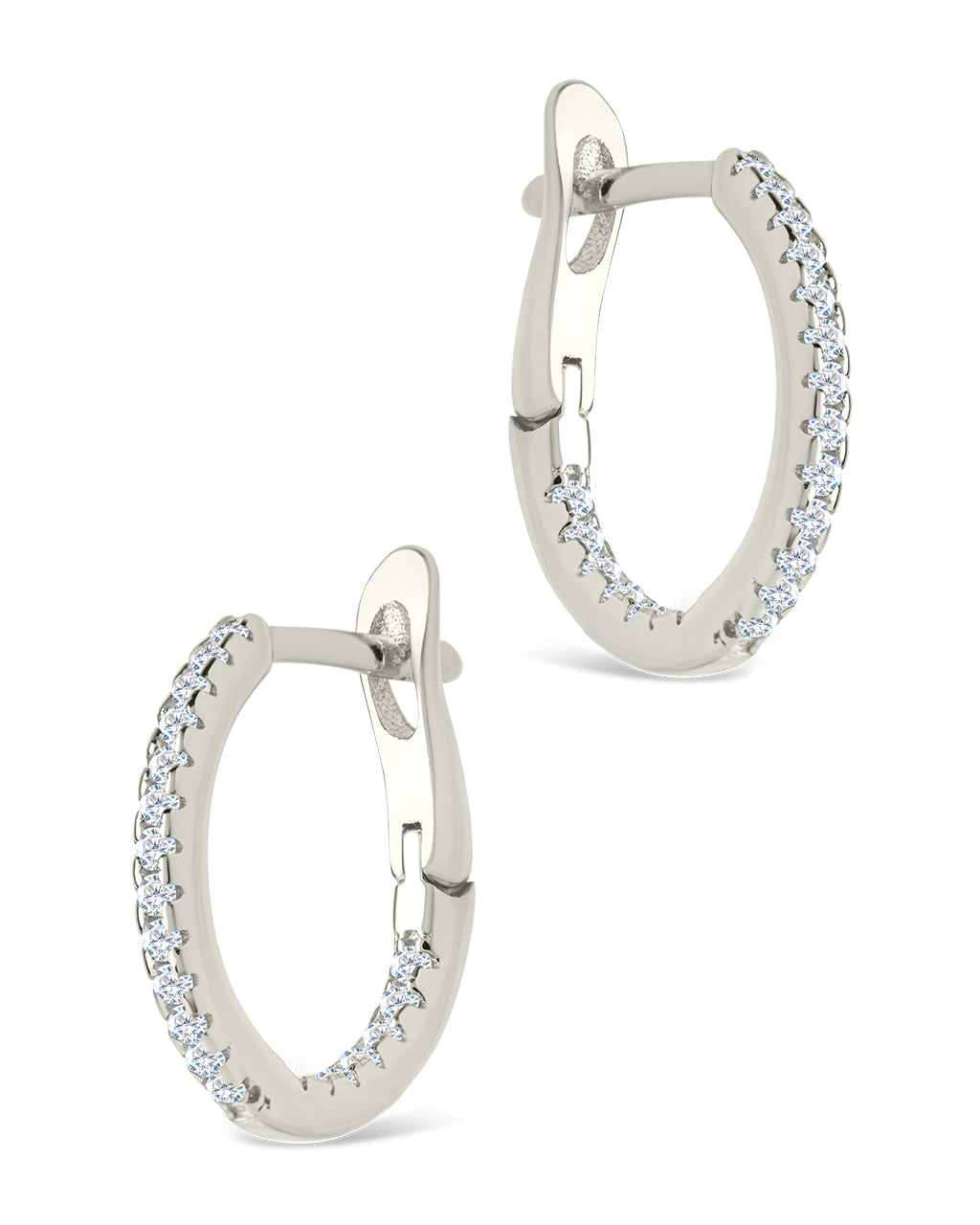 Sterling Silver Lilia CZ Infinity Hoops