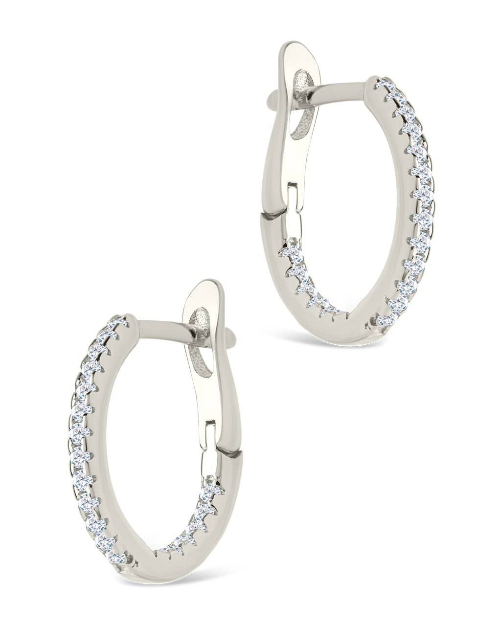 Sterling Silver Lilia CZ Infinity Hoops - Sterling Forever