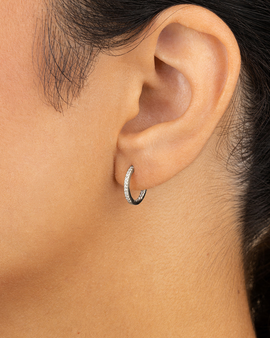 Sterling Silver Lilia CZ Infinity Hoops