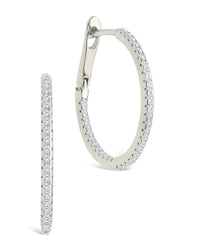 Sterling Silver Lilia CZ Infinity Hoops - Sterling Forever