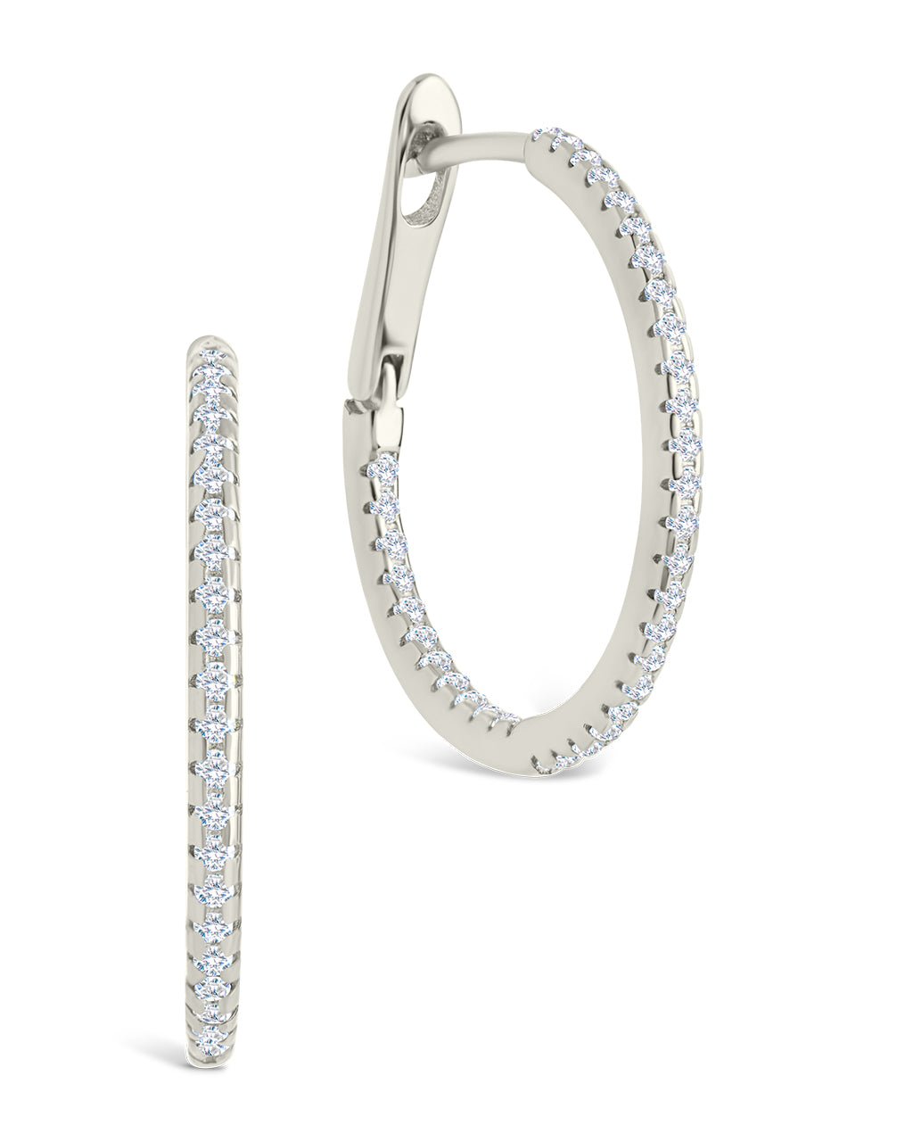 Sterling Silver Lilia CZ Infinity Hoops - Sterling Forever