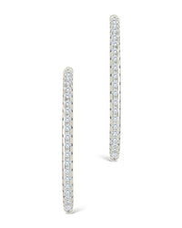 Sterling Silver Lilia CZ Infinity Hoops - Sterling Forever