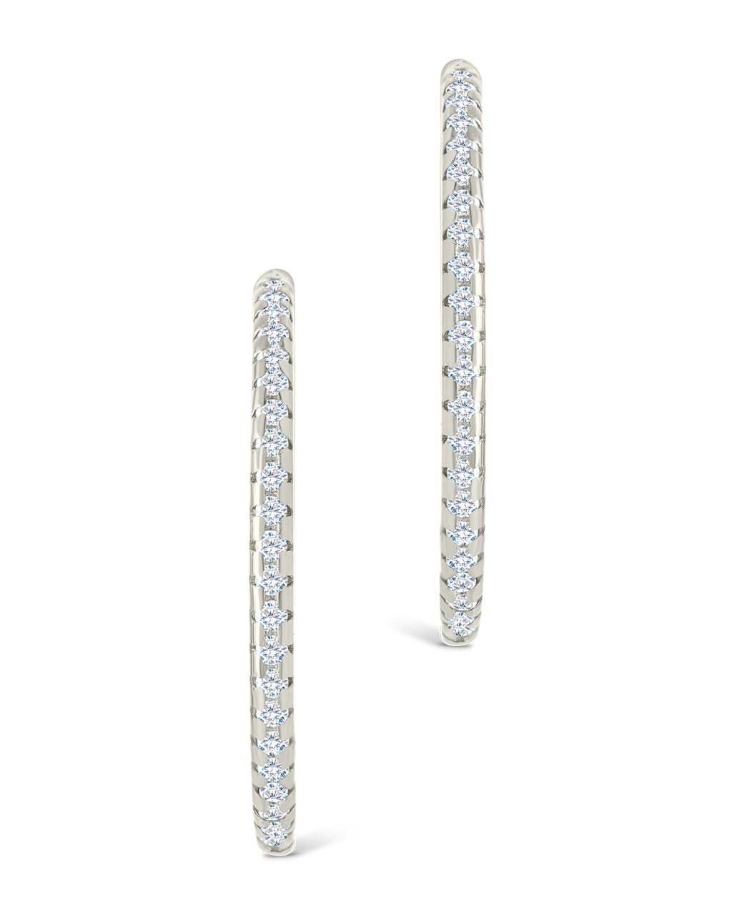 Sterling Silver Lilia CZ Infinity Hoops - Sterling Forever