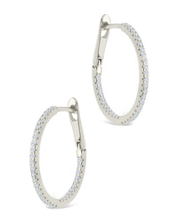 Sterling Silver Lilia CZ Infinity Hoops - Sterling Forever
