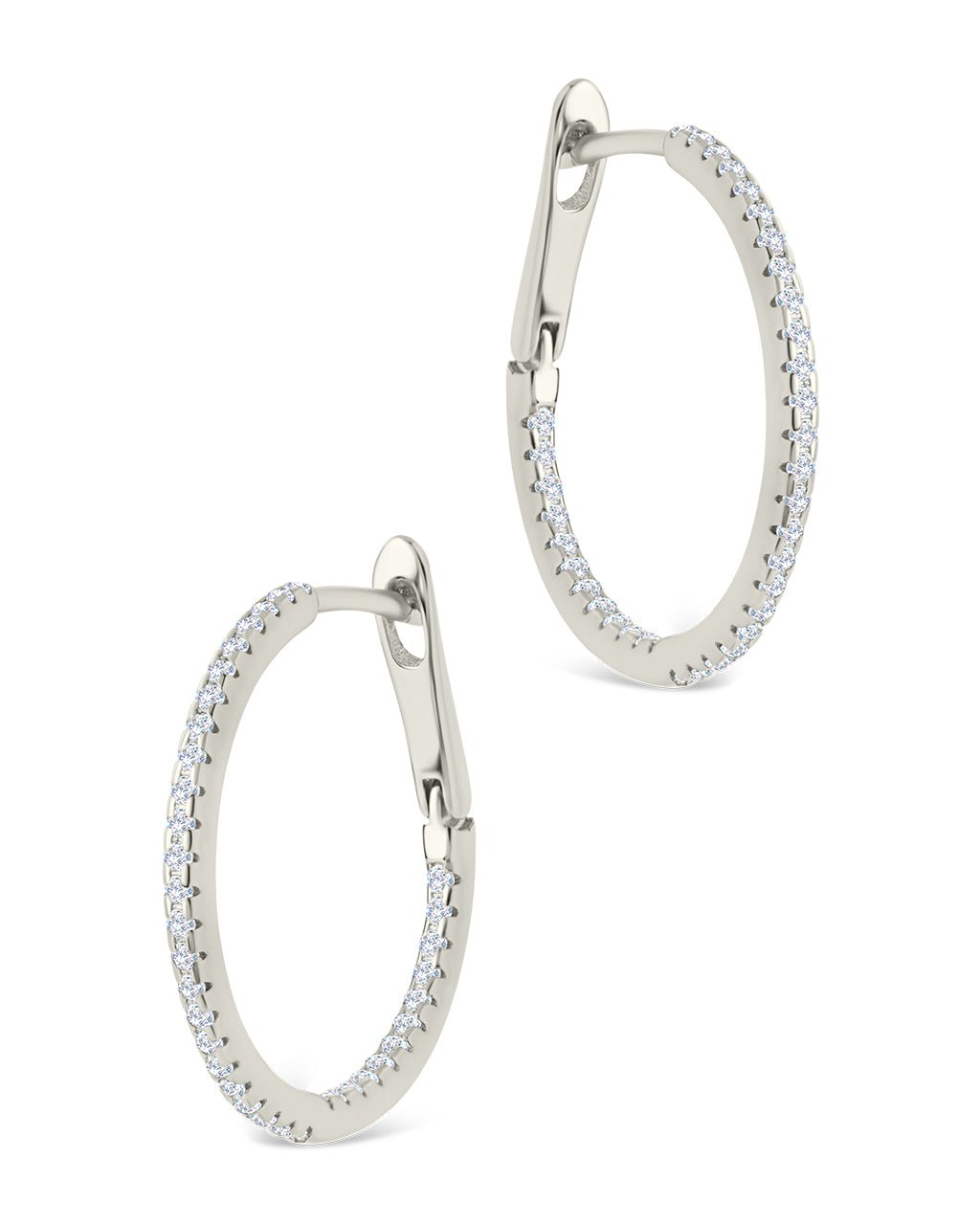 Sterling Silver Lilia CZ Infinity Hoops - Sterling Forever