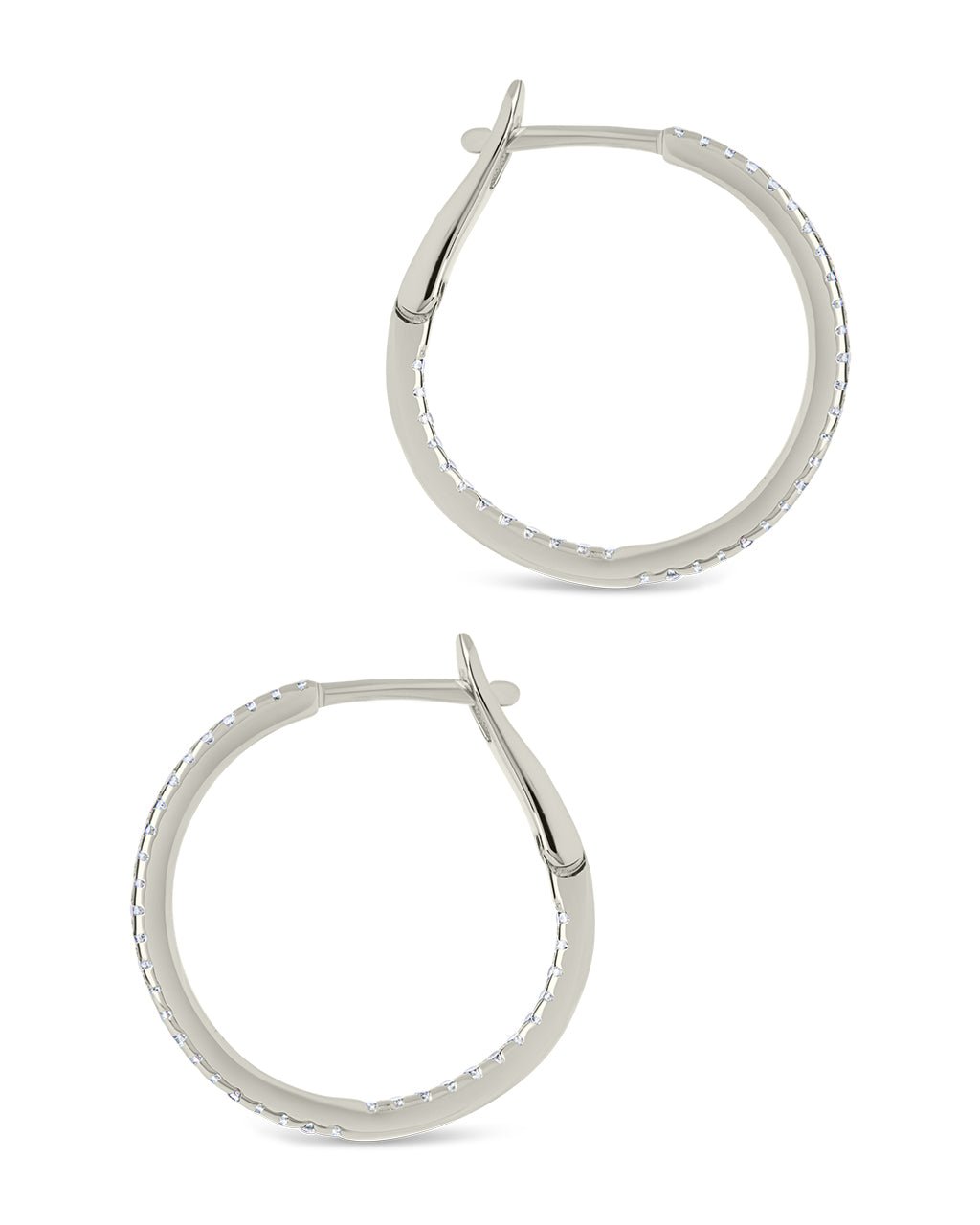 Sterling Silver Lilia CZ Infinity Hoops - Sterling Forever