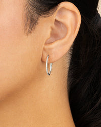 Sterling Silver Lilia CZ Infinity Hoops - Sterling Forever