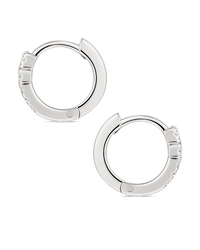 Natasha Pavé Cross Hoops