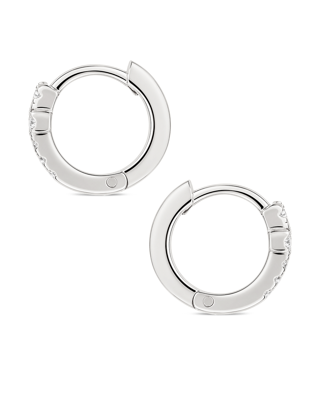 Natasha Pavé Cross Hoops