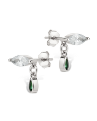 Elaine Emerald Teardrop Dangles