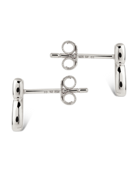 Phyllis Pear Halo Studs