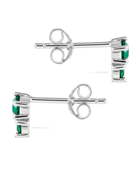 Sienna Emerald Stack Studs