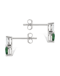 Brittany Heart Duo Studs