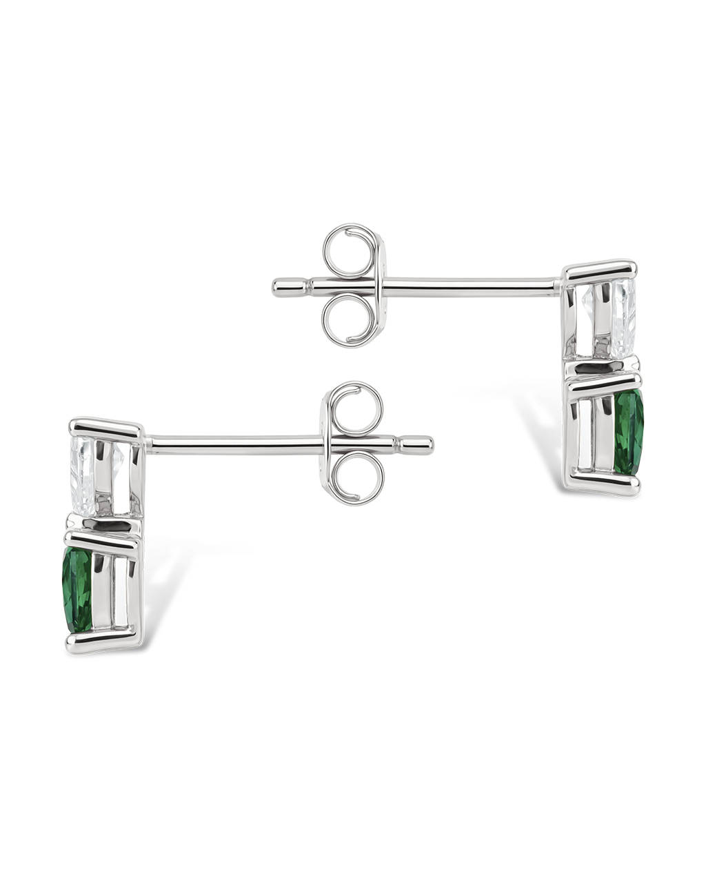 Brittany Heart Duo Studs