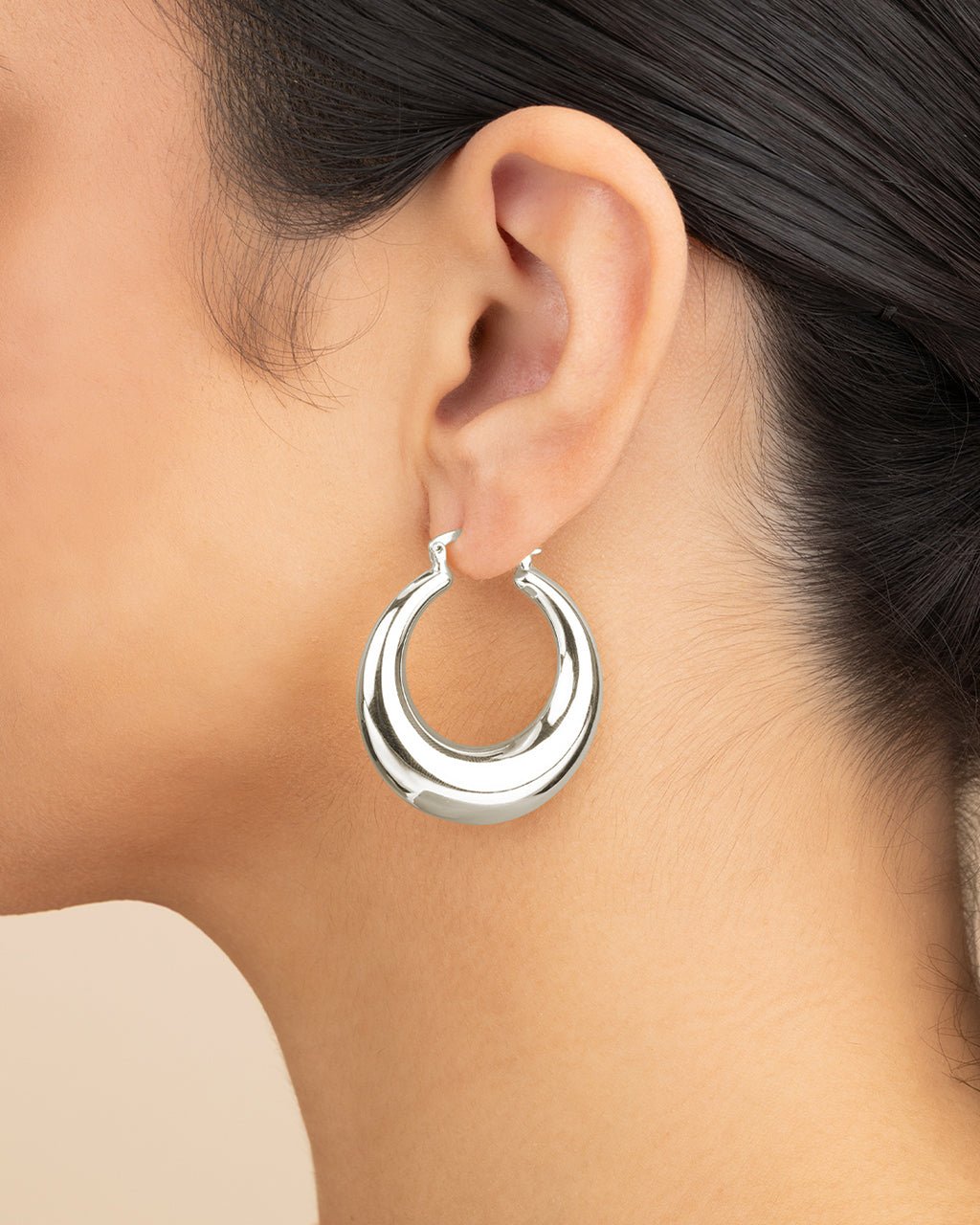 Quinn Tube Hoop Earrings - Sterling Forever