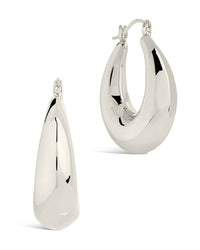 Rae Tube Hoop Earrings - Sterling Forever