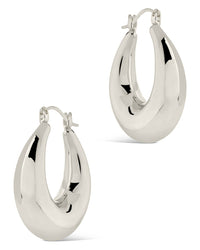 Rae Tube Hoop Earrings - Sterling Forever
