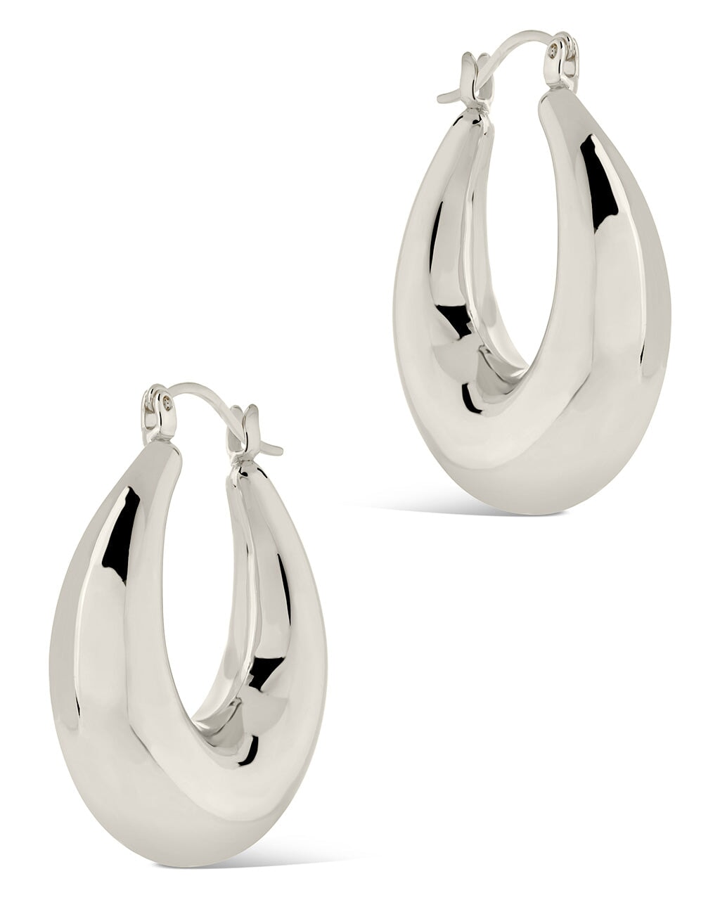 Rae Tube Hoop Earrings - Sterling Forever