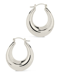 Rae Tube Hoop Earrings - Sterling Forever