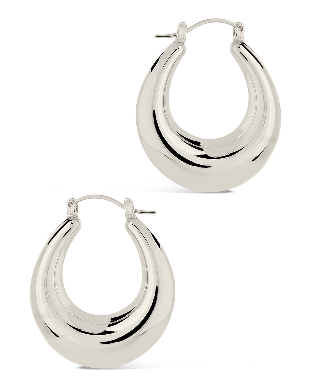 Rae Tube Hoop Earrings - Sterling Forever