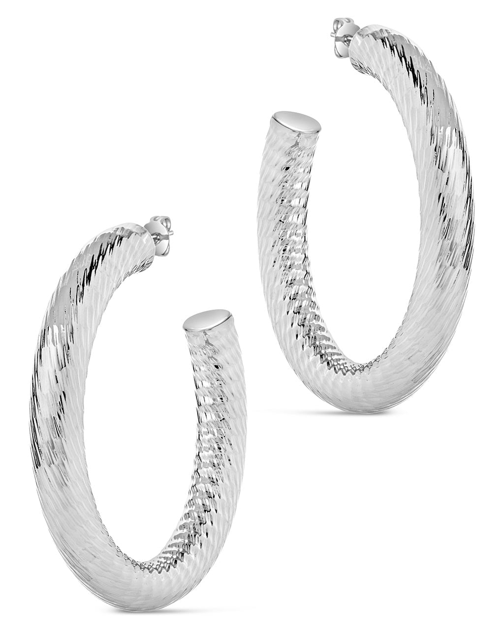 Alayna Hoops Earring Sterling Forever 