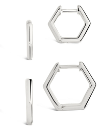 Emmy Geometric Hoop Earring Set of 2