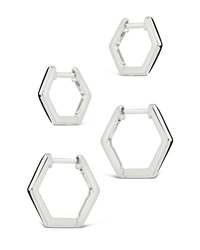 Emmy Geometric Hoop Earring Set of 2