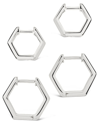 Emmy Geometric Hoop Earring Set of 2