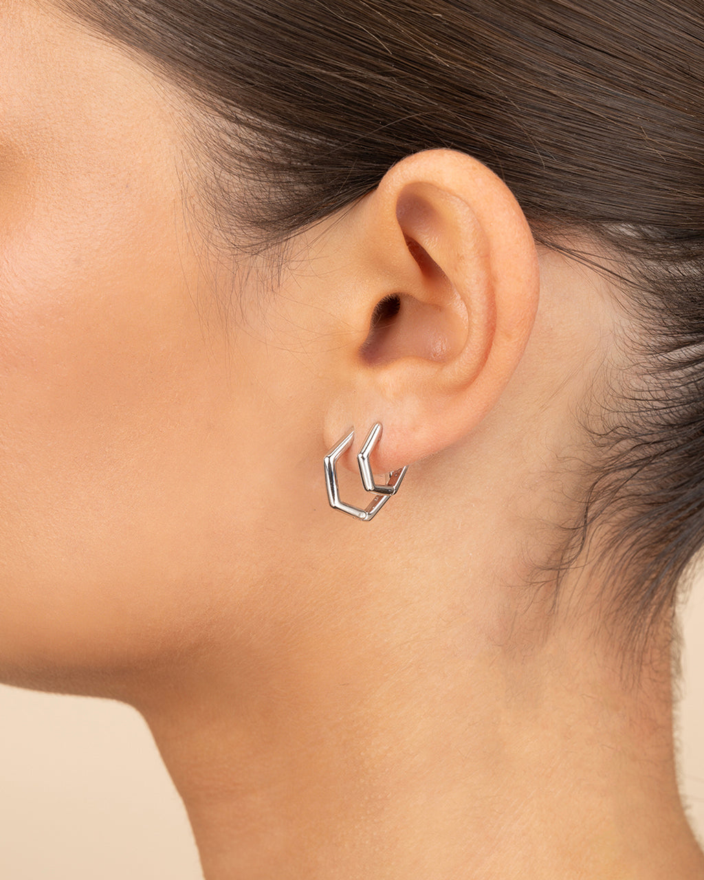 Emmy Geometric Hoop Earring Set of 2