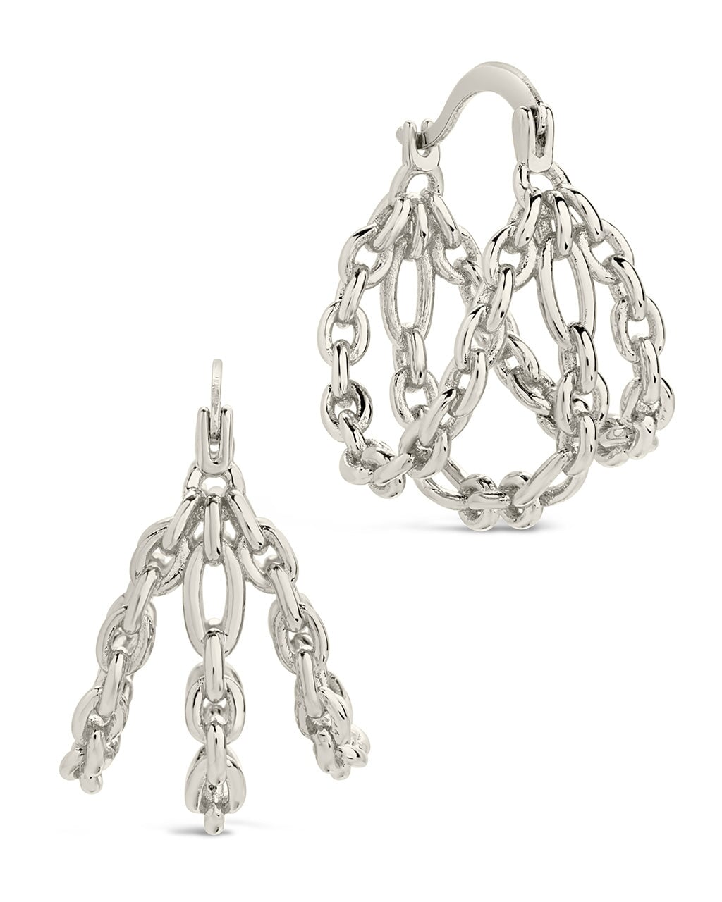 Tenly Hoops Earring Sterling Forever Silver 