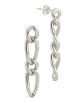 Jacqueline Chain Drop Stud Earrings - Sterling Forever