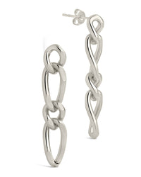 Jacqueline Chain Drop Stud Earrings - Sterling Forever