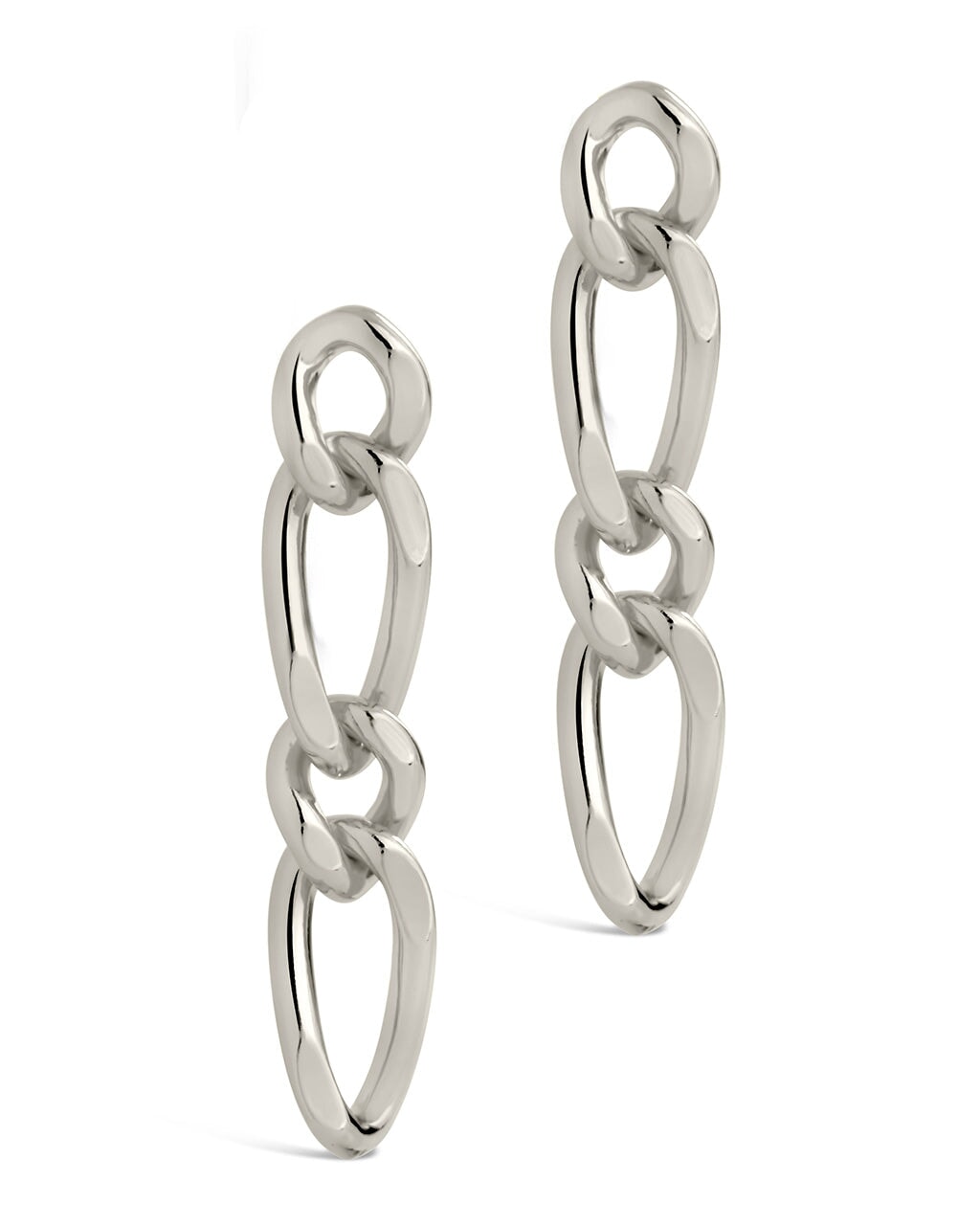 Jacqueline Chain Drop Stud Earrings - Sterling Forever