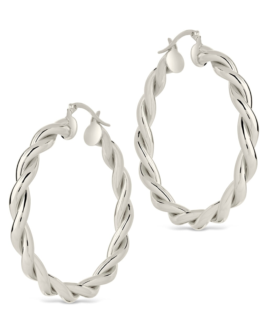 Rosalie Entwined Hoops Earring Sterling Forever 