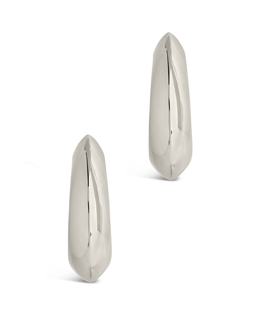 Danika Polished Statement Hoops Earring Sterling Forever 