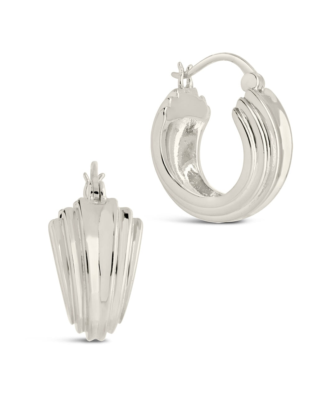 Yamile Hoops Earring Sterling Forever Silver 