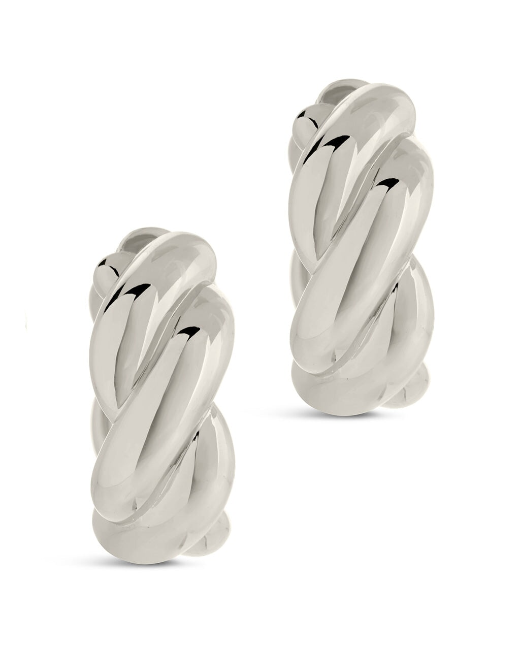 Petra Loomed Hoops Earring Sterling Forever 