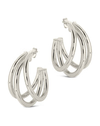 Dawn Hoops Earring Sterling Forever 