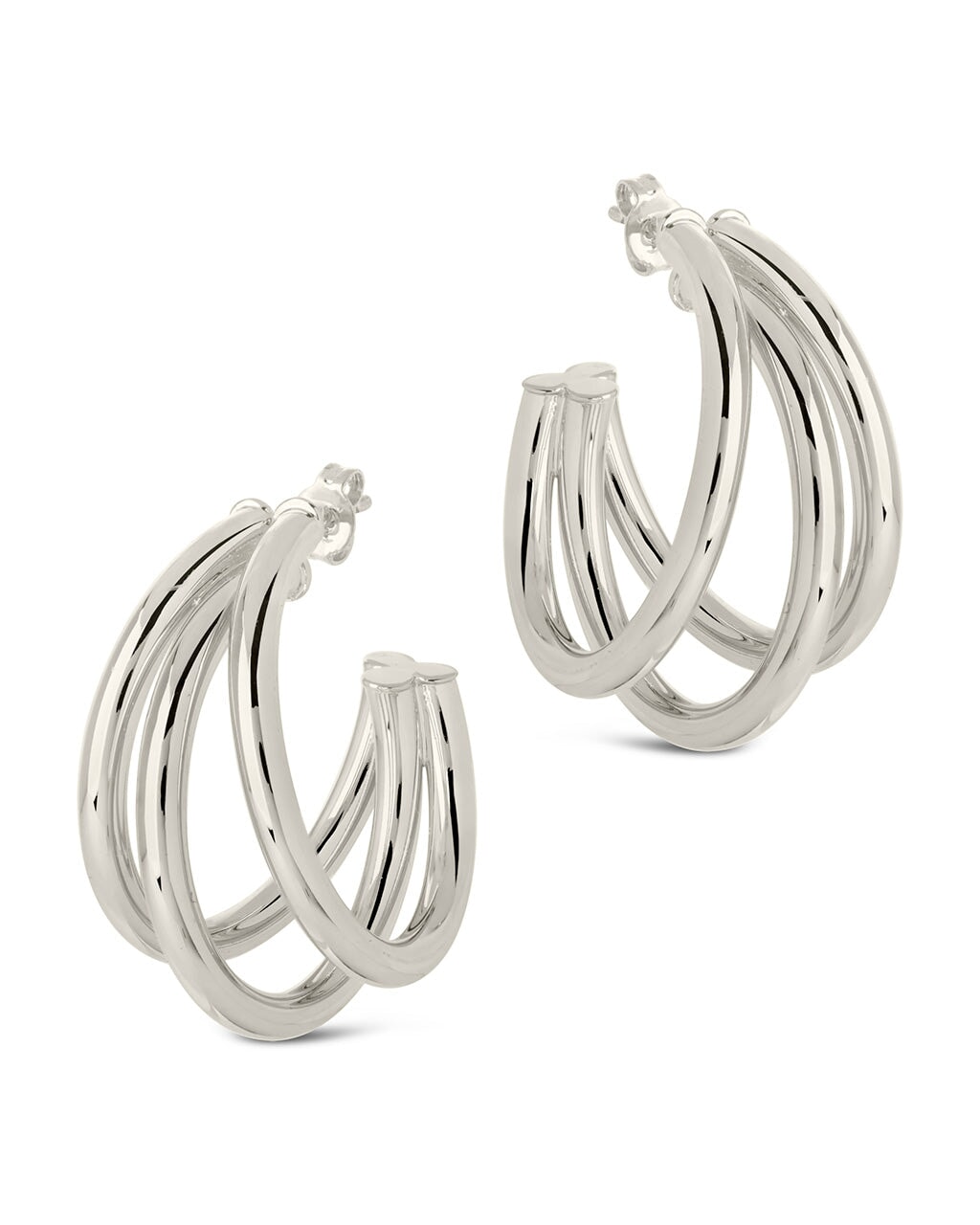 Dawn Hoops Earring Sterling Forever 