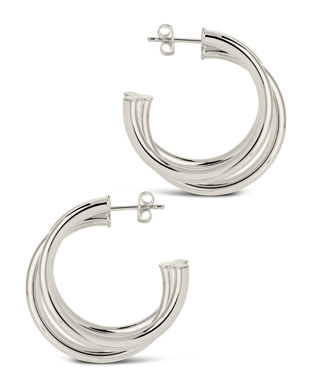 Dawn Hoops Earring Sterling Forever 