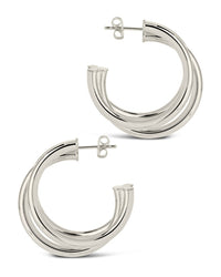 Dawn Hoops Earring Sterling Forever 