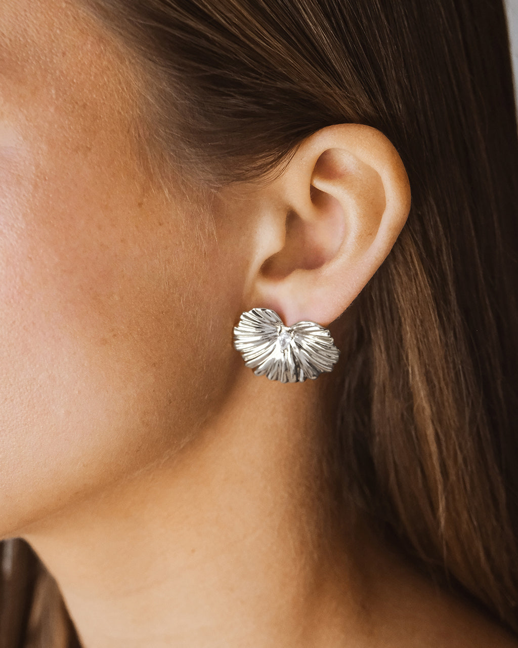 Phoenix CZ Textured Stud Earrings