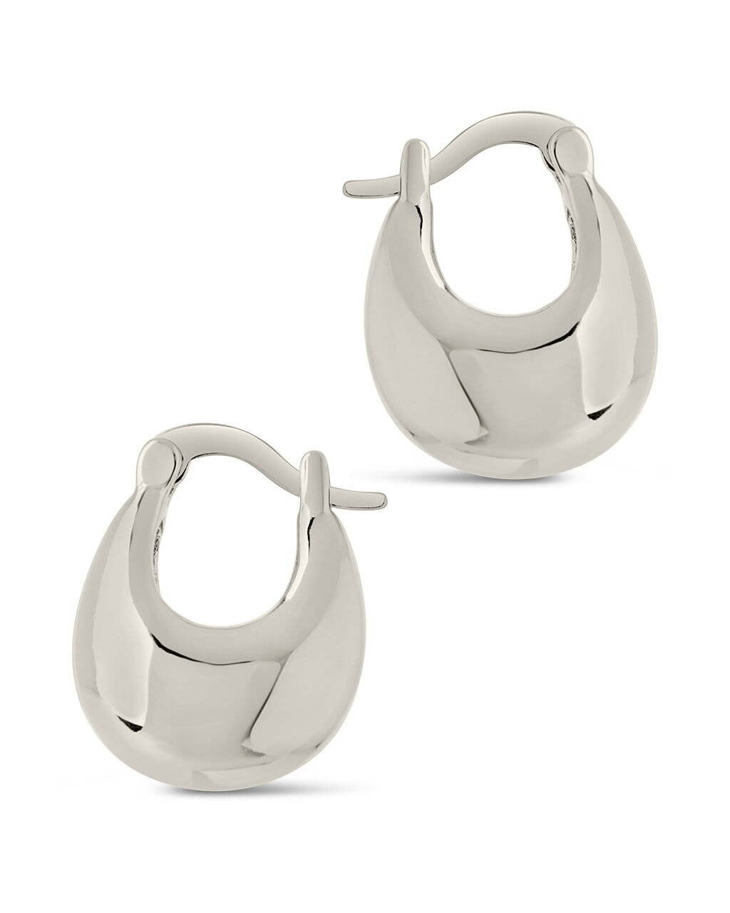 Eleah Hoops Earring Sterling Forever 