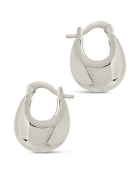 Eleah Hoops Earring Sterling Forever 