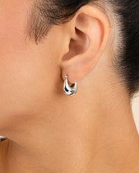 Eleah Polished Micro Hoop Earrings