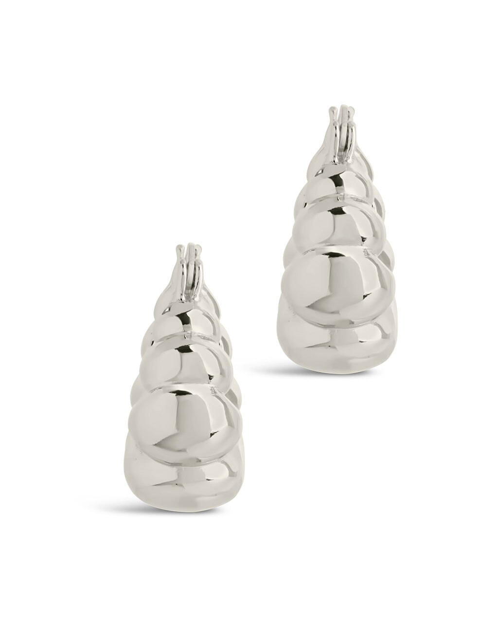 Petite Croissant Hoops Earring Sterling Forever 