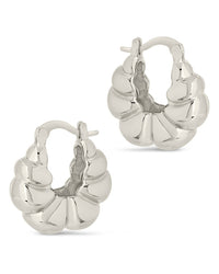 Petite Croissant Hoop Earrings - Sterling Forever