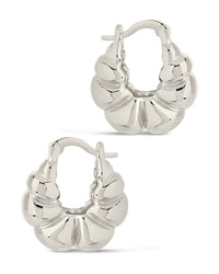 Petite Croissant Hoop Earrings - Sterling Forever