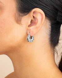 Petite Croissant Hoop Earrings - Sterling Forever