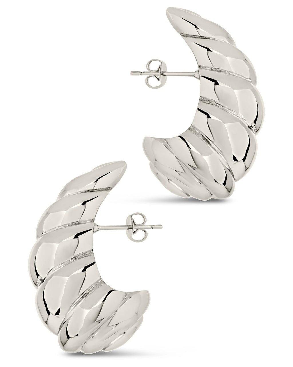 Bobine Statement Stud Earrings - Sterling Forever